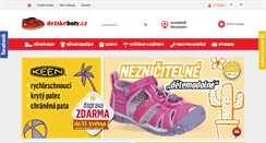 Desktop Screenshot of detskeboty.cz