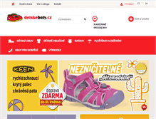 Tablet Screenshot of detskeboty.cz